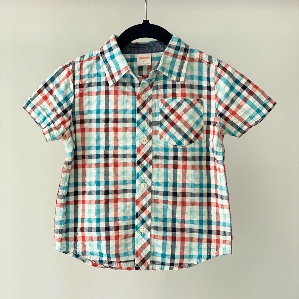 Gymboree multi-color gingham shirt